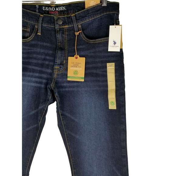 U.S‎ Polo Assn 1890 Men's Jeans Size 34x32 Blue Straight NWT - Picture 4 of 12